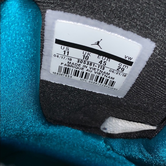 🔥Jordan Retro 8 “South Beach” W/ Box & Receipt - Picture 6 of 6